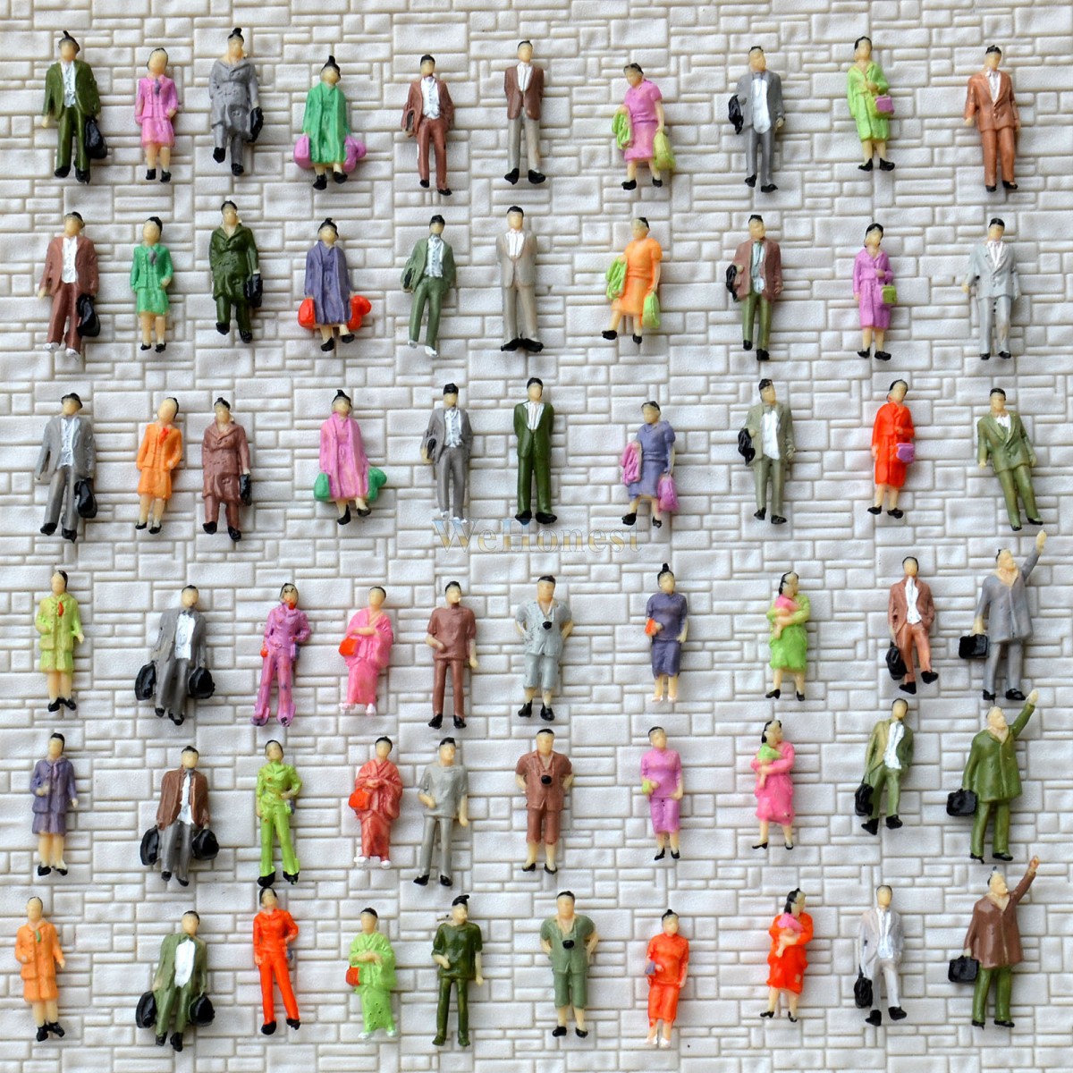 20 pcs HO scale ALL Standing People figures passengers 20 different poses